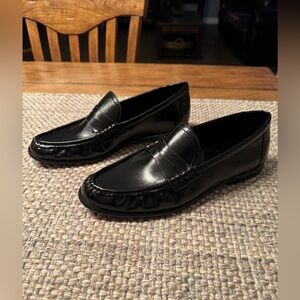 Zara Soft Ruched Loafers - LIKE NEW